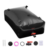Portable Water Storage Bladder 87 Gallon PVC Collapsible Water Tank Black